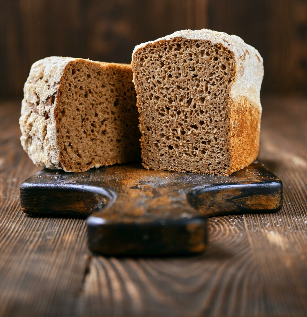 hogaza de pan de centeno artesanal